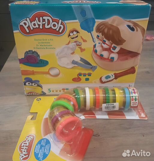 Игрушка play-doh мистер-зубастик + пластилин