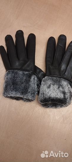 Перчатки женские кожаные