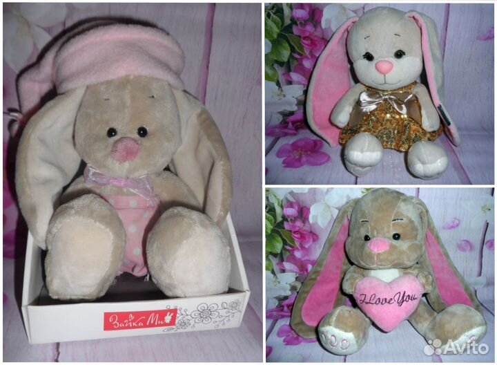 Милые зайчата,котята и авторские игрушки