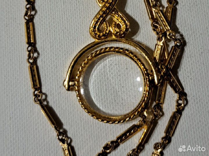 Кулон-лупа Monet, винтаж