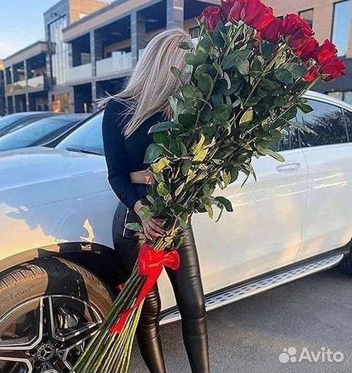 Высокие розы Гигантские розы Доставка цветов