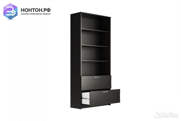 Стеллаж Сириус венге с двумя ящиками