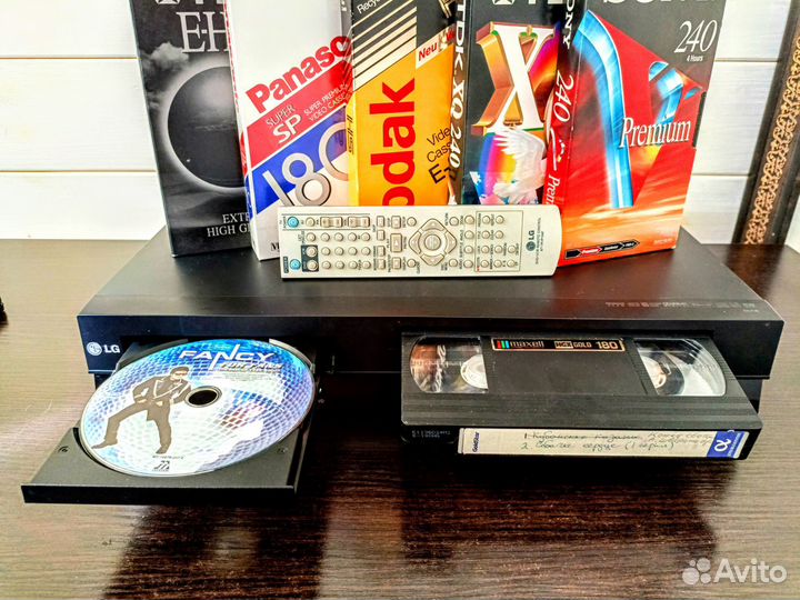 Состояние VHS DVD комбо 6голов Hi Fi комплект