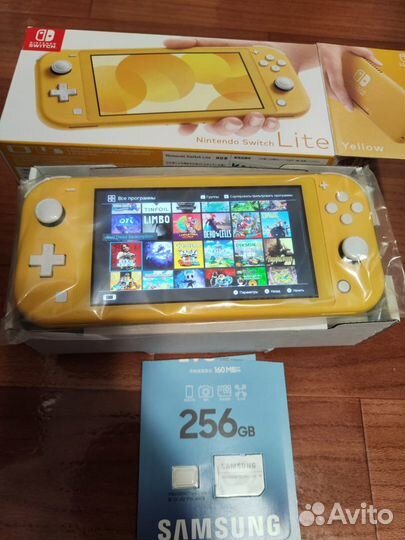 Новый прошитый Nintendo Switch Lite 256 гб