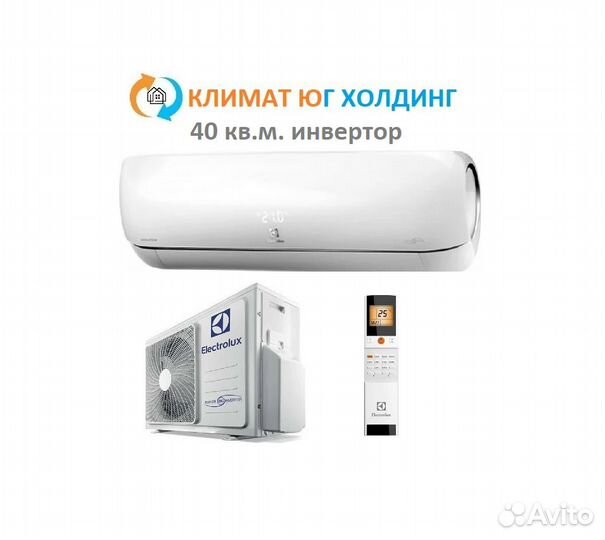 Кондиционер Electrolux на 40 кв.м. инвертор