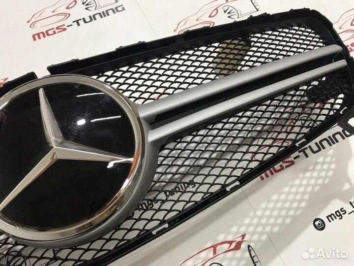 Решетка Mercedes A w176 AMG 45 Silver + Дистроник