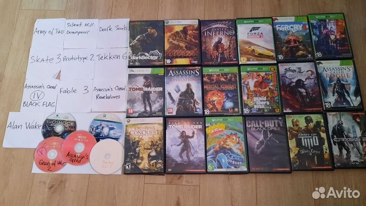 Xbox 360+геймпад и куча игр