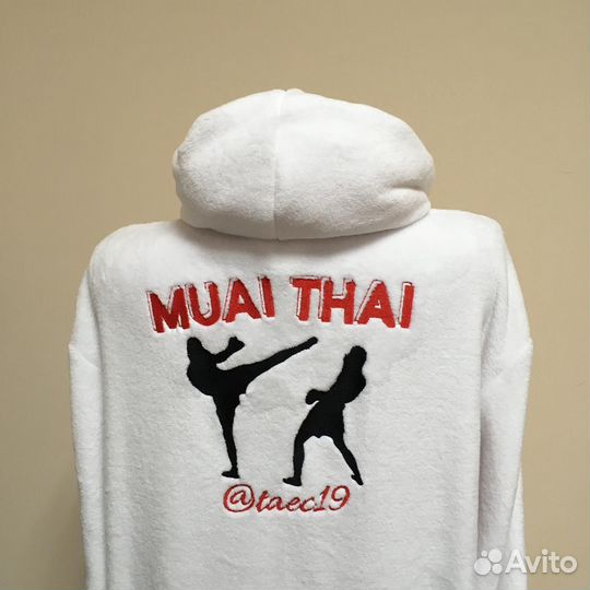 Плюшевый халат с именной вышивкой на заказ