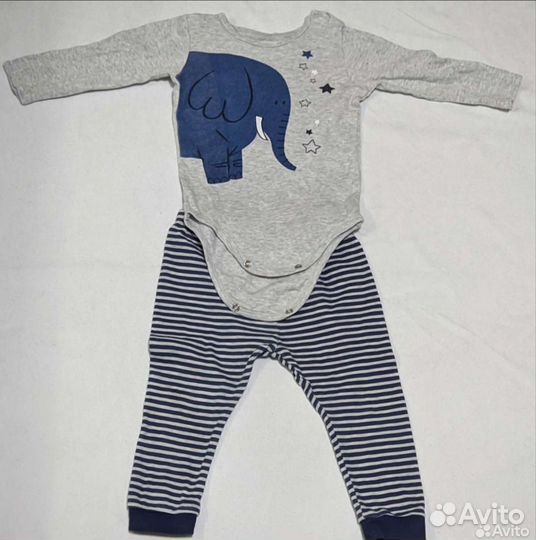 Детский костюм слюнявчик 86