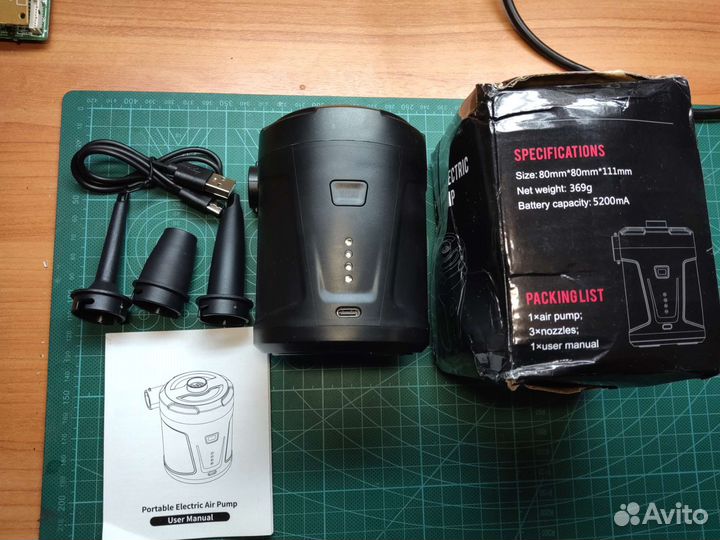 Насос воздушный, аккумуляторный