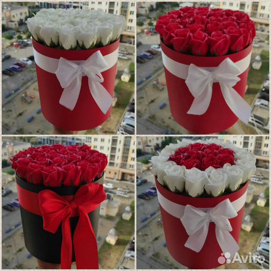 Букет из мыльных роз