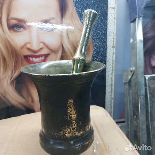 Ступка с пестиком латунь 4,6 кг