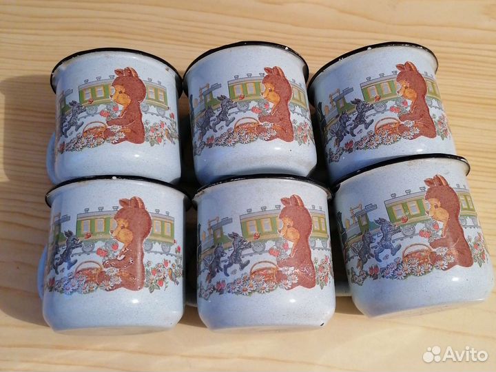 Кружки эмалированные