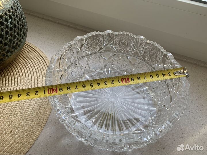 Салатник хрустальный