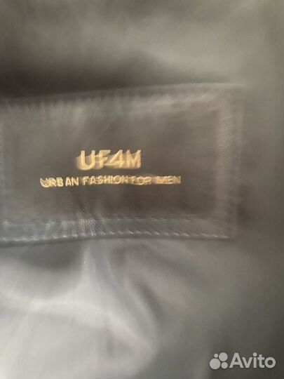 Пуховик кожаный