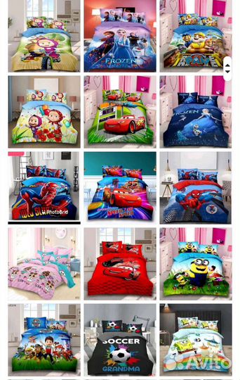 Постельное бельё 1,5 спальное для детей, сатин