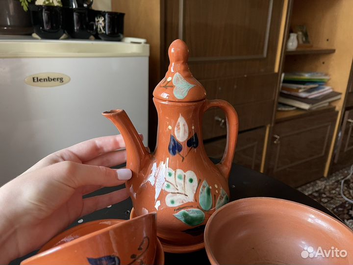 Глиняная посуда. Глиняный чайный набор