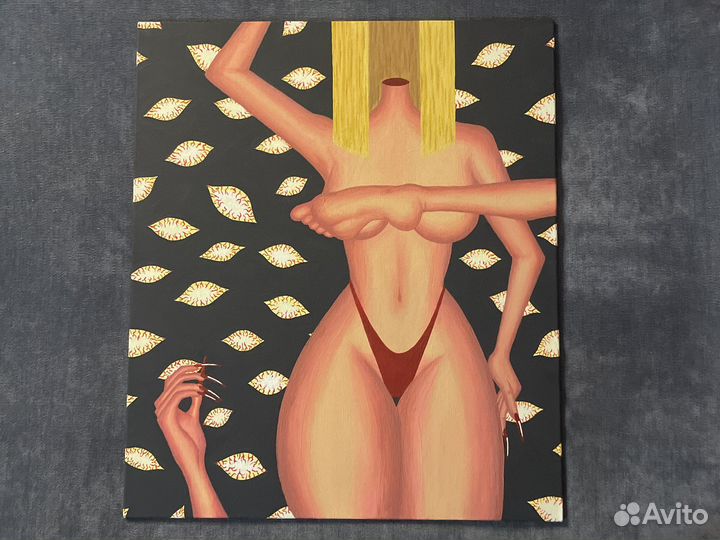 Картина акрилом на холсте