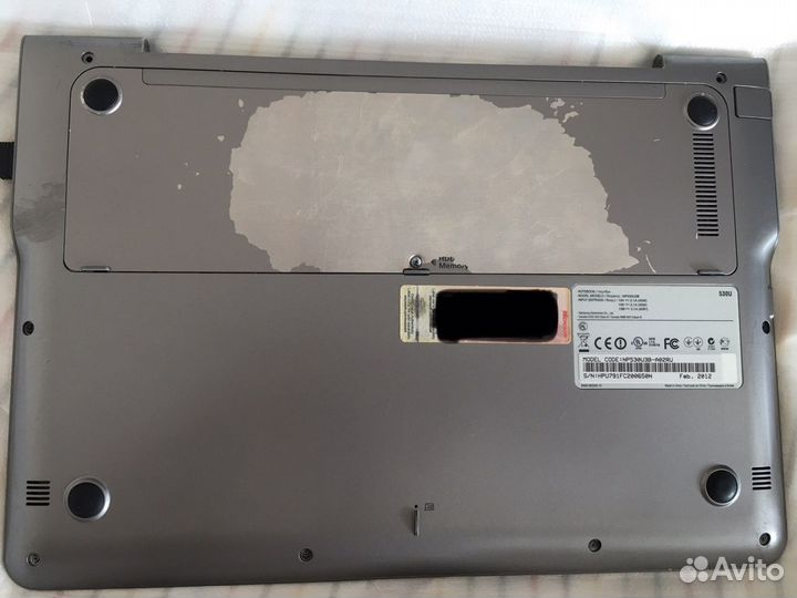 Кусок ноутбука Samsung np530u3b-A02RU