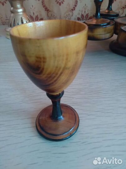 Посуда деревянная набор бокалов