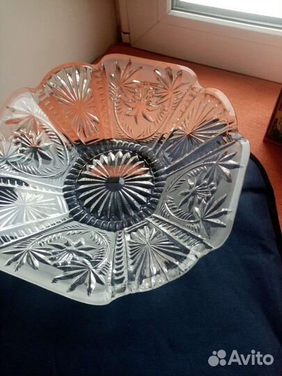 Ваза для фруктов хрусталь СССР