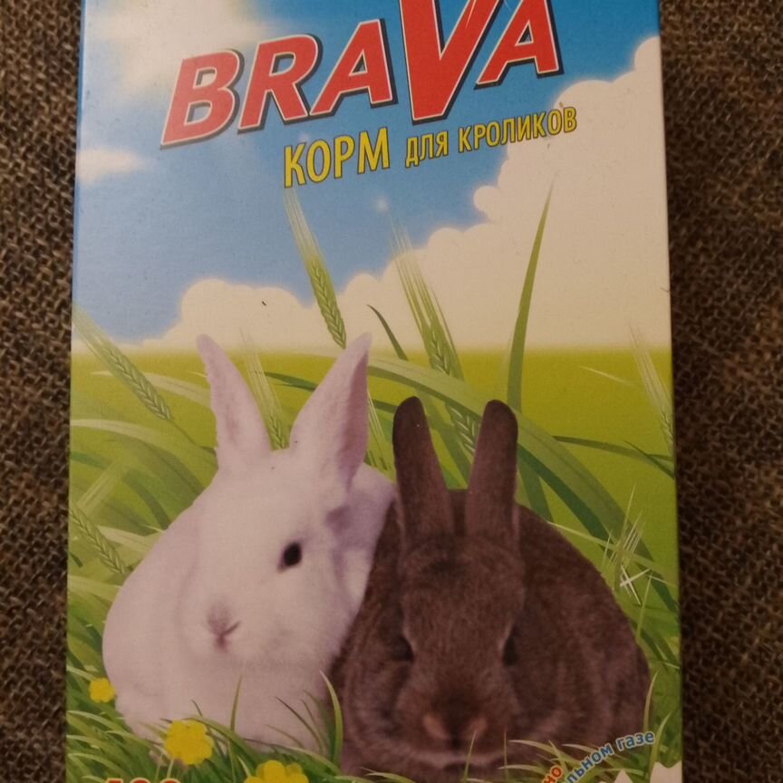 Корм для кроликов brava 400 гр