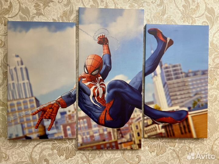 Картина Человек паук на холсте
