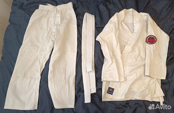 Кимоно для карате кёкушин 130 см, защита