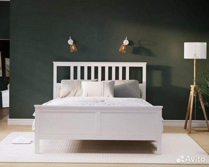 Кровать Country Белый лак двухспальная 160х200