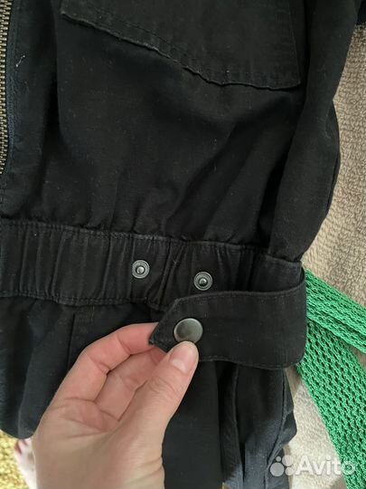 Джинсовый комбинезон new look