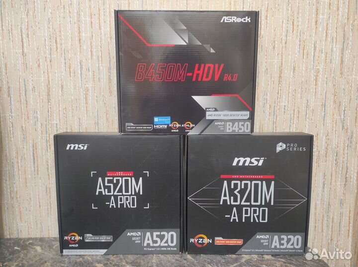 Новые мат. платы сокет AM4 / 1700, гарантия