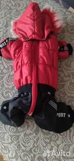 Комбинезон для маленькой собаки зимний