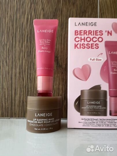 Laneige Berries N'Choco Kisses Set набор для губ