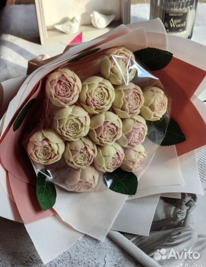 Букет из шоколадных цветов, шоколадные пионы