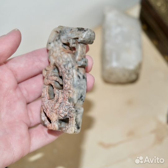 Коллекционный нефрит статуэтка Дракон