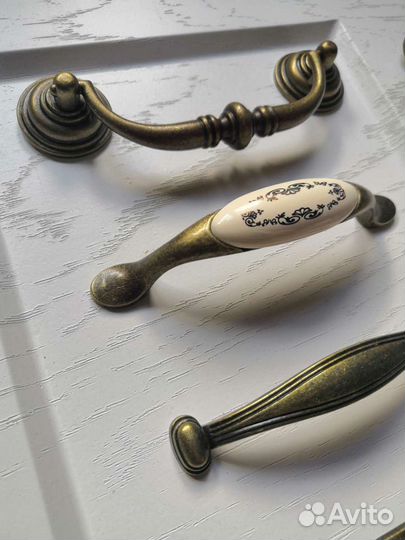 Новые Мебельные ручки бронза