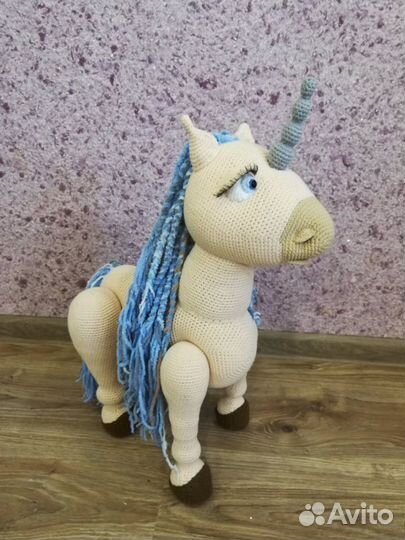 Игрушка единорог ручной работы