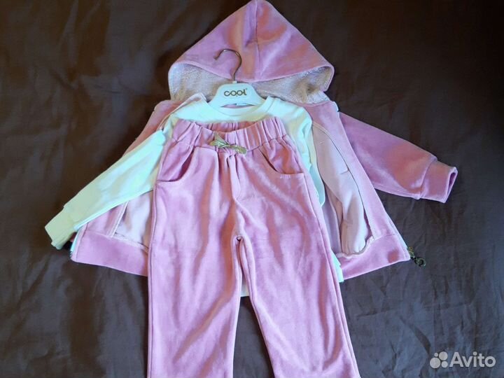 Спортивный костюм тройка на девочку 2-3 г