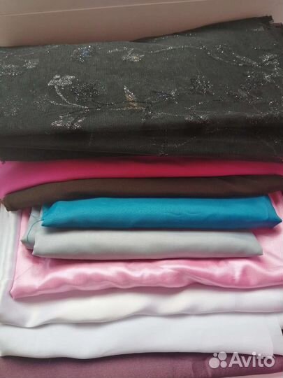 Ткань шёлк, атлас, подкладочная, трикотаж, сетка