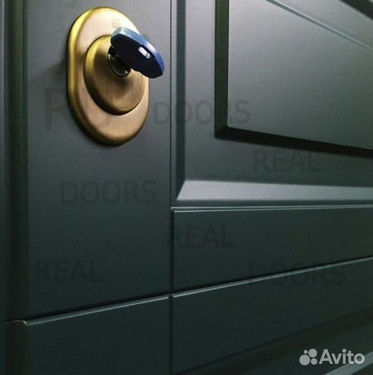 Двустворчатая металлическая дверь с терморазрывом