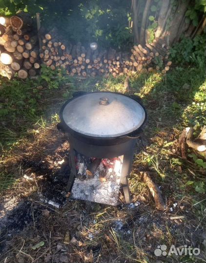 Kазан Чугунный 8л с пeчкой
