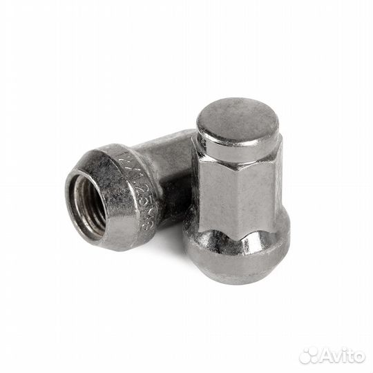 Комплект секреток 4шт. + ключ M12-1.25 графит