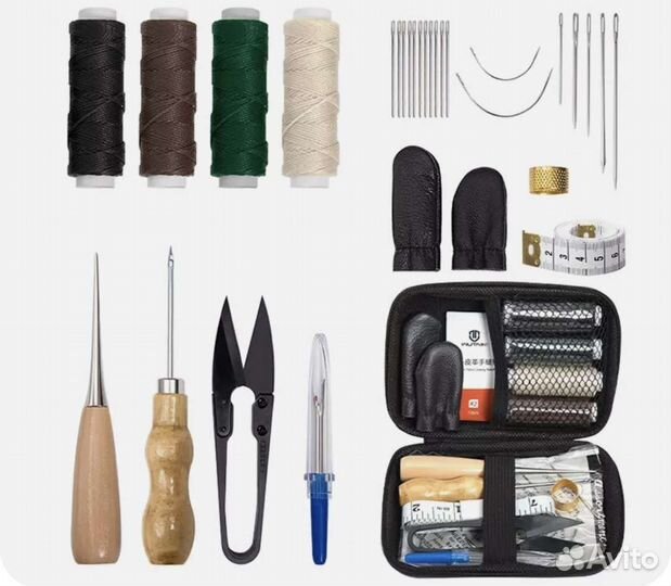 Набор инструментов для работы по коже Wuta