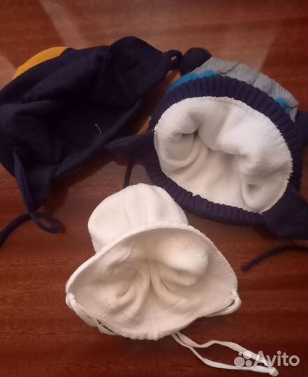Шапочки для мальчика 44-46