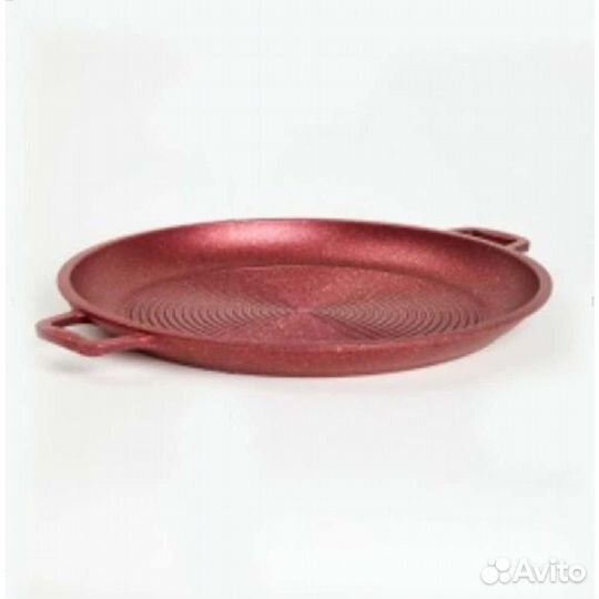 Сковорода 3,2 л 36 см с апп, с литыми ручками, кра