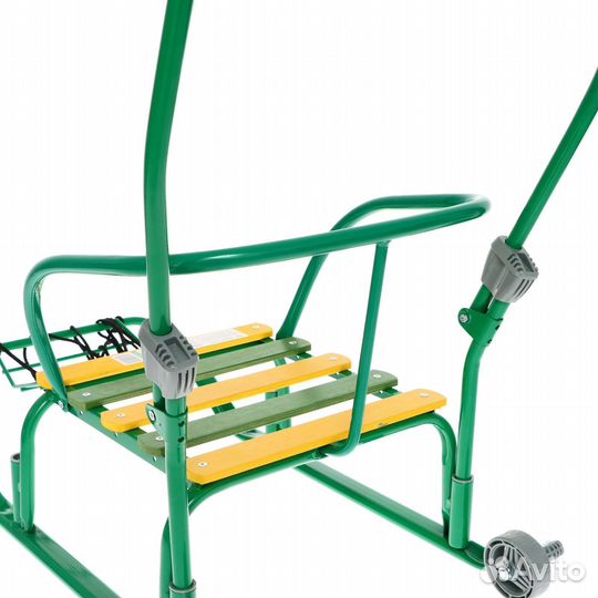 Санки Тимка 3К Т3кр/З2 зеленый с рукавичками