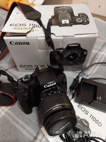 Зеркальный фотоаппарат canon eos 1100d объявление продам