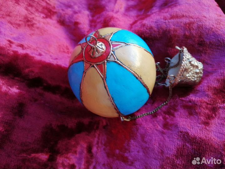 Воздушный шар с корзиной для интерьера