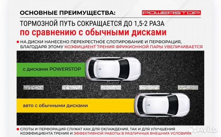 Задний тормозной диск PowerStop Toyota Highlander