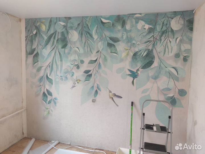 Поклейка обоев